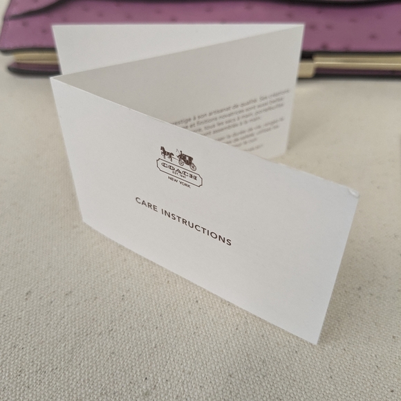 Lavender Coach clutch - Picture 7 of 10